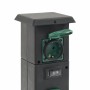 Column of 4 black and green outdoor sockets 16x16x39.5 cm by , wall sockets - Ref: Foro24-4010098, Price: 42,66 €, Discount: %