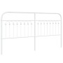 Cabecero de metal blanco 180 cm de , Cabeceros y pies de cama - Ref: Foro24-376685, Precio: 57,32 €, Descuento: %