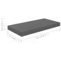 Glossy gray MDF floating wall shelf 50x23x3.8 cm by vidaXL, Shelves and shelves - Ref: Foro24-323787, Price: 18,03 €, Discoun...