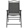 Folding garden chairs 2 units steel and gray melange textilene by , Garden chairs - Ref: Foro24-360197, Price: 95,23 €, Disco...