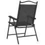 Folding garden chairs 2 units steel and gray melange textilene by , Garden chairs - Ref: Foro24-360197, Price: 95,23 €, Disco...