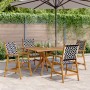 5-piece solid acacia wood garden dining set by , Garden sets - Ref: Foro24-3283576, Price: 390,64 €, Discount: %