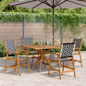 5-piece solid acacia wood garden dining set by , Garden sets - Ref: Foro24-3283576, Price: 390,99 €, Discount: %