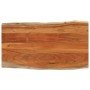 Tablero de mesa rectangular borde natural acacia 120x60x2,5 cm de , Tableros para mesas - Ref: Foro24-370624, Precio: 102,27 ...