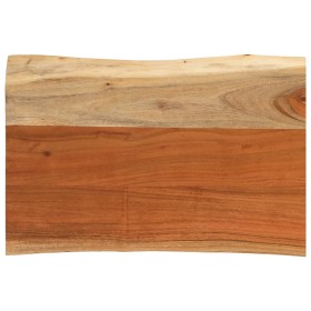 Rectangular tabletop with natural acacia edge, measuring 60x40x3.8 cm. by , Table tops - Ref: Foro24-370632, Price: 48,99 €, ...