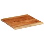 Tablero mesa cuadrado borde natural madera acacia 80x80x2,5 cm de , Tableros para mesas - Ref: Foro24-370626, Precio: 85,55 €...