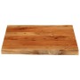 Tablero mesa cuadrado borde natural madera acacia 80x80x2,5 cm de , Tableros para mesas - Ref: Foro24-370626, Precio: 85,55 €...