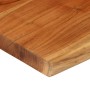 Tablero mesa cuadrado borde natural madera acacia 80x80x2,5 cm de , Tableros para mesas - Ref: Foro24-370626, Precio: 85,55 €...