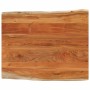 Rectangular tabletop with natural acacia edge, measuring 90x80x3.8 cm. by , Table tops - Ref: Foro24-370651, Price: 111,10 €,...