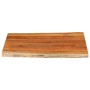 Rectangular tabletop with natural acacia edge, measuring 90x80x3.8 cm. by , Table tops - Ref: Foro24-370651, Price: 111,10 €,...