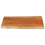 Rectangular tabletop with natural acacia edge 110x80x3.8 cm by , Table tops - Ref: Foro24-370653, Price: 167,83 €, Discount: %