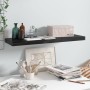 Glossy black MDF floating wall shelf 80x23.5x3.8 cm by vidaXL, Shelves and shelves - Ref: Foro24-323772, Price: 20,73 €, Disc...