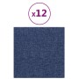 Paneles de pared 12 uds tela azul 30x30 cm 1,08 m² de , Recubrimiento de paredes - Ref: Foro24-343798, Precio: 43,32 €, Descu...