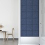 Paneles de pared 12 uds tela azul 30x30 cm 1,08 m² de , Recubrimiento de paredes - Ref: Foro24-343798, Precio: 43,32 €, Descu...