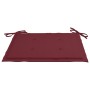 Sillas de jardín 4 uds con cojines rojo tinto madera de teca de , Sillas de jardín - Ref: Foro24-3062577, Precio: 259,30 €, D...