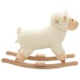 White plush rocking sheep 78x34x58 cm by , Rocking and Swinging Toys - Ref: Foro24-80220, Price: 80,90 €, Discount: %