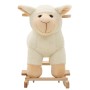 Ovejita balancín de peluche blanco 78x34x58 cm de , Juguetes para mecerse y balancearse - Ref: Foro24-80220, Precio: 80,90 €,...