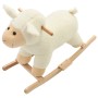 White plush rocking sheep 78x34x58 cm by , Rocking and Swinging Toys - Ref: Foro24-80220, Price: 80,90 €, Discount: %