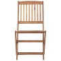 Folding garden chairs 4 units and solid acacia wood cushions by , Garden chairs - Ref: Foro24-3064673, Price: 202,54 €, Disco...