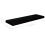 Glossy black MDF floating wall shelf 80x23.5x3.8 cm by vidaXL, Shelves and shelves - Ref: Foro24-323772, Price: 20,73 €, Disc...