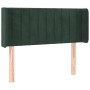 Cabecero de terciopelo verde oscuro 93x16x78/88 cm de , Cabeceros y pies de cama - Ref: Foro24-3119045, Precio: 52,59 €, Desc...