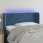 Dark blue velvet headboard with LED lights 83x16x78/88 cm by , Headboards and footboards - Ref: Foro24-3122990, Price: 53,99 ...