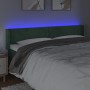 Cabecero con LED de terciopelo verde oscuro 163x16x78/88 cm de , Cabeceros y pies de cama - Ref: Foro24-3123013, Precio: 75,6...