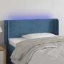 Cabecero con LED de terciopelo azul oscuro 103x16x78/88 cm de , Cabeceros y pies de cama - Ref: Foro24-3123142, Precio: 54,91...