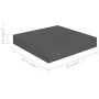 Floating wall shelf 2 pcs glossy gray MDF 23x23.5x3.8 cm by vidaXL, Shelves and shelves - Ref: Foro24-323782, Price: 16,02 €,...