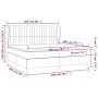 Boxspring-Bett mit dunkelbraunem Stoffmatratze 200x200 cm. von , Betten und Lattenroste - Ref: Foro24-3128152, Preis: 671,99 ...