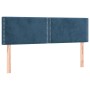 Box spring bed with dark blue velvet mattress 140x190 cm by , Beds and slatted bases - Ref: Foro24-3130899, Price: 417,78 €, ...