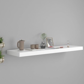 White MDF floating wall shelf 90x23.5x3.8 cm by vidaXL, Shelves and shelves - Ref: Foro24-323817, Price: 26,26 €, Discount: %