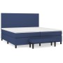 Cama box spring con colchón tela azul 200x200 cm de , Camas y somieres - Ref: Foro24-3136467, Precio: 795,64 €, Descuento: %