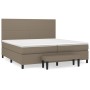 Cama box spring con colchón tela gris taupe 200x200 cm de , Camas y somieres - Ref: Foro24-3136465, Precio: 772,50 €, Descuen...