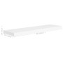 Estante flotante de pared MDF blanco 90x23,5x3,8 cm de vidaXL, Estantes y estanterías - Ref: Foro24-323817, Precio: 27,33 €, ...