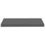 Floating wall shelves 4 pcs glossy gray MDF 60x23.5x3.8 cm by vidaXL, Shelves and shelves - Ref: Foro24-323792, Price: 44,35 ...