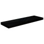 Floating wall shelf 2 pcs Glossy black MDF 80x23.5x3.8 cm by vidaXL, Shelves and shelves - Ref: Foro24-323773, Price: 40,35 €...