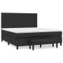 Cama box spring con colchón cuero sintético negro 160x200 cm de , Camas y somieres - Ref: Foro24-3137551, Precio: 597,99 €, D...