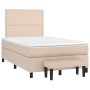 Cama box spring con colchón cuero sintético capuchino 120x200cm de , Camas y somieres - Ref: Foro24-3137598, Precio: 494,24 €...