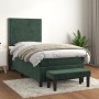 Cama box spring con colchón terciopelo verde oscuro 80x200 cm de , Camas y somieres - Ref: Foro24-3137752, Precio: 354,70 €, ...