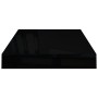 Floating wall shelf 2 pcs glossy black MDF 40x23x3.8 cm by vidaXL, Shelves and shelves - Ref: Foro24-323764, Price: 23,24 €, ...