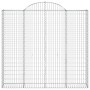 Gabion baskets 15 units, arched shape, iron, 200x30x180/200cm. by , Pots and planters - Ref: Foro24-3146207, Price: 1,00 €, D...