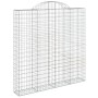 Gabion baskets 11 units, arched shape, iron, 200x30x200/220cm. by , Pots and planters - Ref: Foro24-3146224, Price: 1,00 €, D...