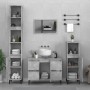 Bathroom furniture set, 3 pieces, gray plywood concrete by , Bathroom furniture - Ref: Foro24-3185609, Price: 233,89 €, Disco...