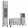 Set muebles de baño 3 piezas madera contrachapada gris hormigón de , Muebles de baño - Ref: Foro24-3185609, Precio: 228,67 €,...