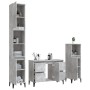 Set muebles de baño 3 piezas madera contrachapada gris hormigón de , Muebles de baño - Ref: Foro24-3185609, Precio: 228,67 €,...