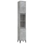 Bathroom furniture set, 3 pieces, gray plywood concrete by , Bathroom furniture - Ref: Foro24-3185609, Price: 233,89 €, Disco...