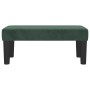 Banco de terciopelo verde oscuro 70x30x30 cm de , Bancos - Ref: Foro24-346641, Precio: 42,47 €, Descuento: %