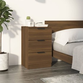 Bedside table in brown oak color, 40x36x65 cm by , Nightstands - Ref: Foro24-817055, Price: 57,99 €, Discount: %