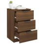 Bedside table in brown oak color, 40x36x65 cm by , Nightstands - Ref: Foro24-817055, Price: 67,55 €, Discount: %